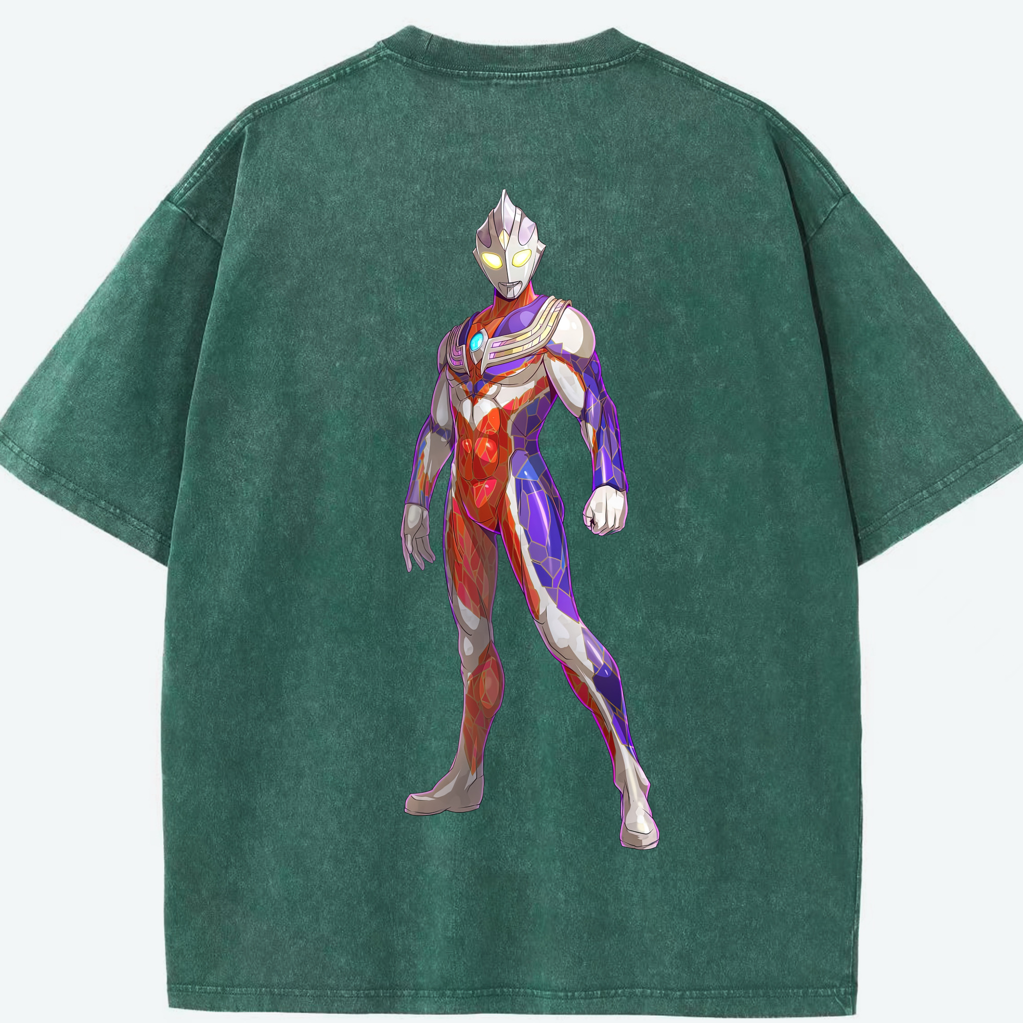 （画像用） ウルトラマン Ultraman 綿100% ヴィンテージ風 半袖Tシャツ（背面プリント）